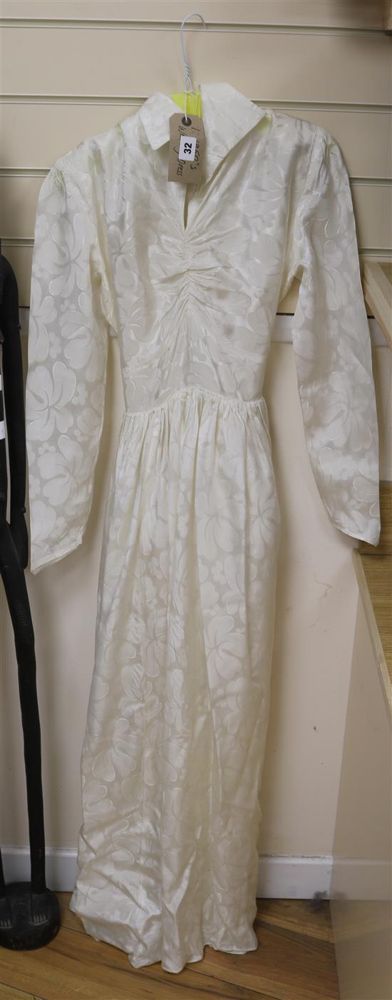 A wedding dress